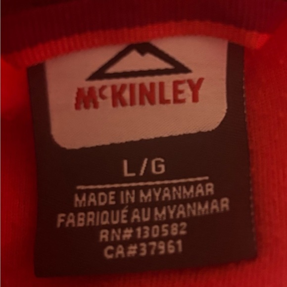 Mckinley Nelia II Full Zip Light Fleece Jacket Cayenne Colour Women's Large EUC - Picture 8 of 11